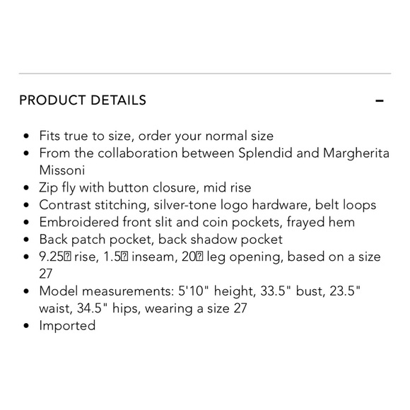 SPLENDID x MARGHERITA | Embroidered Cutoff Denim Shorts Size 30 - Picture 12 of 12